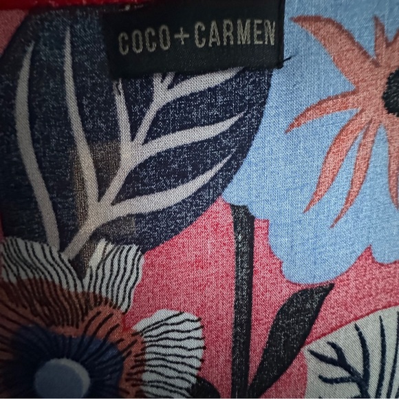 New Coco+ Carmen Floral and Tassel Lined Bell Sleeve Kimono One Size - Picture 7 of 7